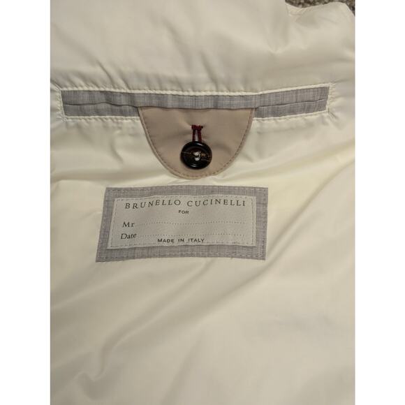 NWT Brunello Cucinelli Wool Cashmere Down Vest Mens Size Large - Picture 5 of 9